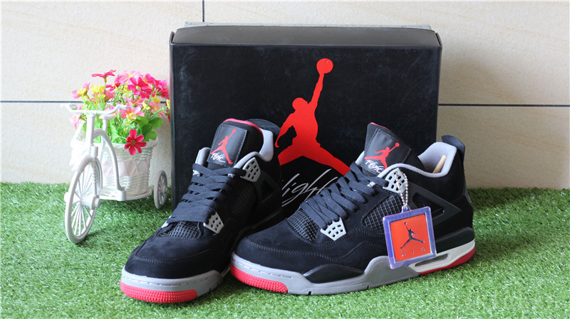 2016 Authentic Air Jordan 4 Retro Black Cement